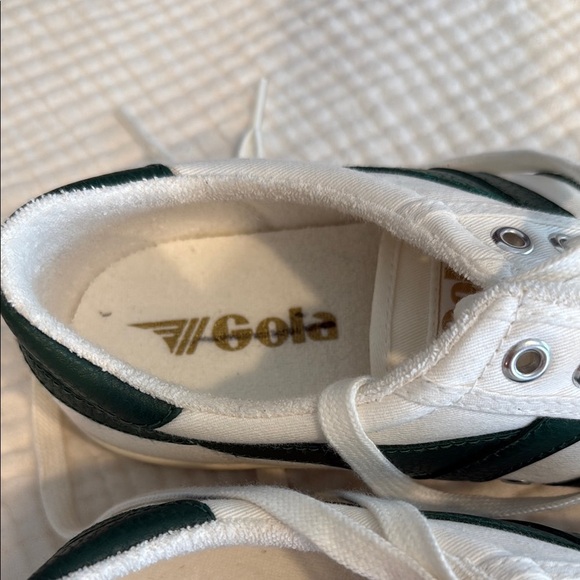 Gola Cream and Green Casual Sneakers - Picture 4 of 4